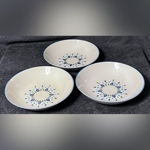 Vintage MCM 1960’s Marcrest Apine Swiss Chalet Vegetable Bowl 9 in. Set of 3.